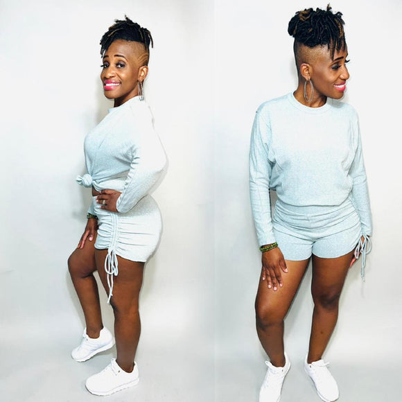 Drawstring Short Set