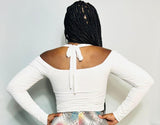 Back Peek Ivory Top